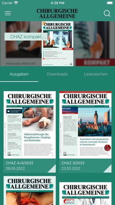 Emulate iPhone app CHIRURGISCHE ALLGEMEINE using MyAndroid