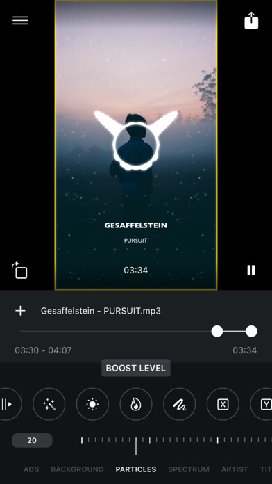 Emulate iPhone app ChkSnd - Audio Visualization using MyAndroid