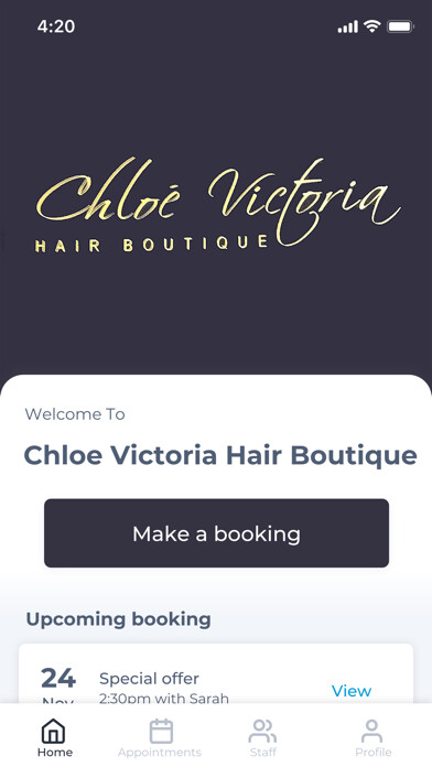Run android online APK Chloe Victoria Hair Boutique from MyAndroid or emulate Chloe Victoria Hair Boutique using MyAndroid