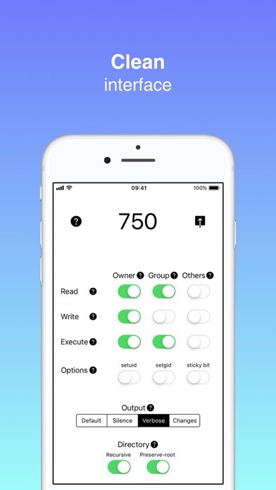 Emulate iPhone app Chmod : ultimate octal helper using MyAndroid Emulate iPhone app Chmod : ultimate octal helper using MyAndroid
