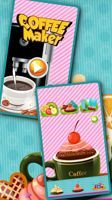 Emulate iPhone app Chocolate And Coffee Maker Cooking Games using MyAndroid