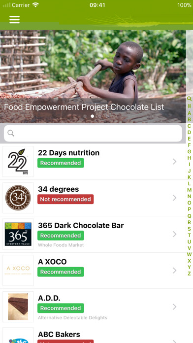 Emulate iPhone app Chocolate List using MyAndroid Emulate iPhone app Chocolate List using MyAndroid