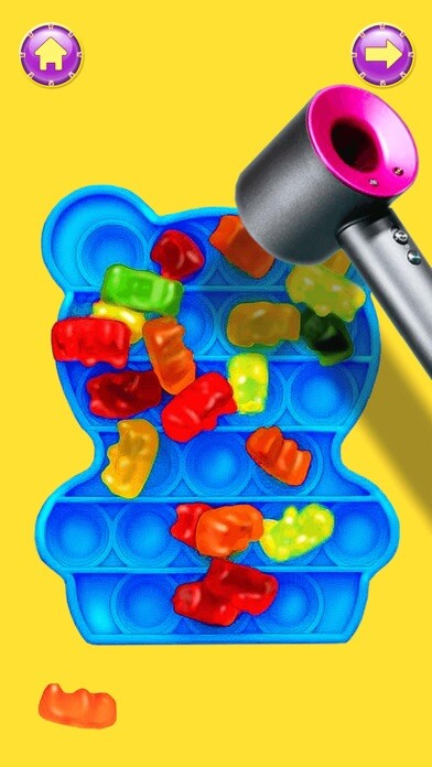 Emulate iPhone app Chocolate Pop It DIY Games using MyAndroid