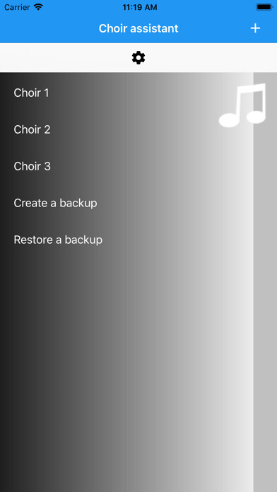 Emulate iPhone app Choir Assistant using MyAndroid Emulate iPhone app Choir Assistant using MyAndroid