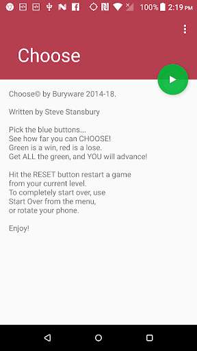 Run android online APK Choose by Buryware from MyAndroid or emulate Choose by Buryware using MyAndroid