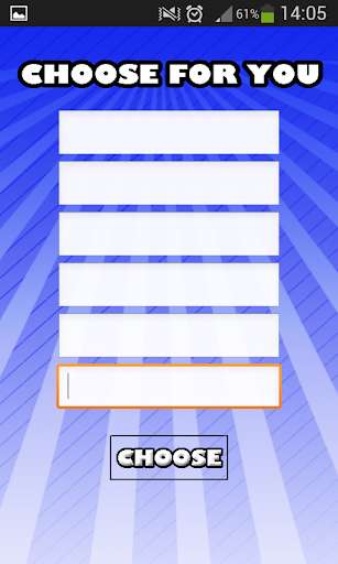 Run android online APK Choose For You from MyAndroid or emulate Choose For You using MyAndroid Run android online APK Choose For You from MyAndroid or emulate Choose For You using MyAndroid