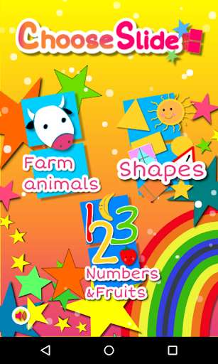 Emulate Android APK ChooseSlide Kids Puzzle: animals, numbers shapes Emulate Android APK ChooseSlide Kids Puzzle: animals, numbers shapes