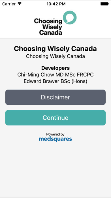 Emulate iPhone app Choosing Wisely Canada using MyAndroid Emulate iPhone app Choosing Wisely Canada using MyAndroid