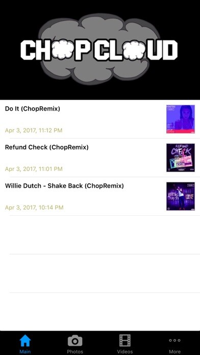 Emulate iPhone app Chop Cloud using MyAndroid