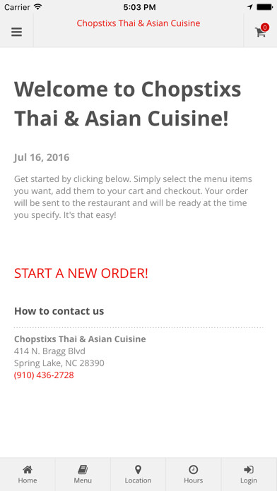 Emulate iPhone app Chopstixs Online Ordering using MyAndroid Emulate iPhone app Chopstixs Online Ordering using MyAndroid