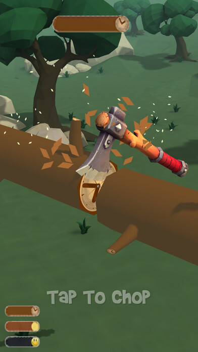 Emulate iPhone app Chop The Log using MyAndroid