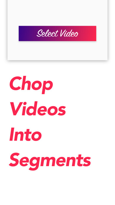 Emulate iPhone app Chop Video - Split Segments using MyAndroid