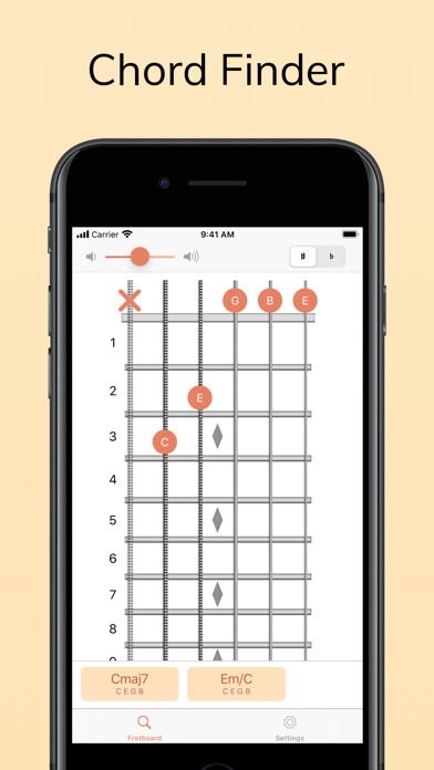 Emulate iPhone app ChordAid: Chord Finder using MyAndroid Emulate iPhone app ChordAid: Chord Finder using MyAndroid
