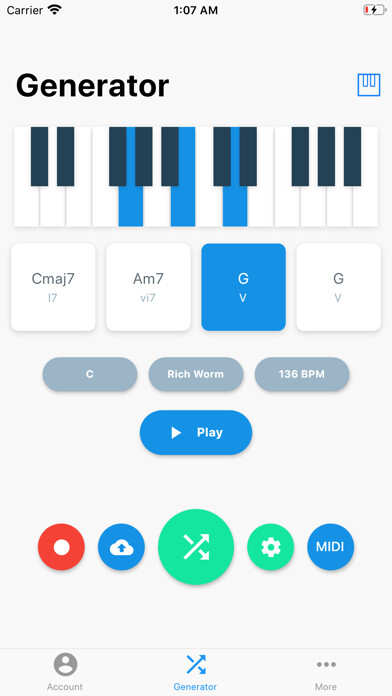 Emulate iPhone app ChordChord using MyAndroid
