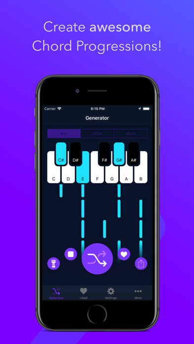 Emulate iPhone app Chord Progression Generator using MyAndroid Emulate iPhone app Chord Progression Generator using MyAndroid