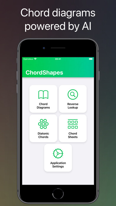Emulate iPhone app ChordShapes : Guitar Chords using MyAndroid Emulate iPhone app ChordShapes : Guitar Chords using MyAndroid