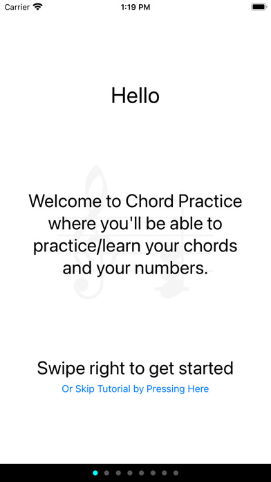 Emulate iPhone app Chords Practice using MyAndroid