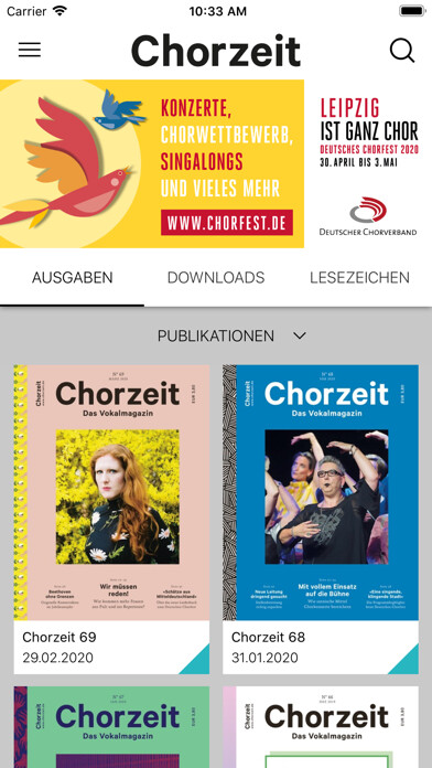 Emulate iPhone app Chorzeit using MyAndroid