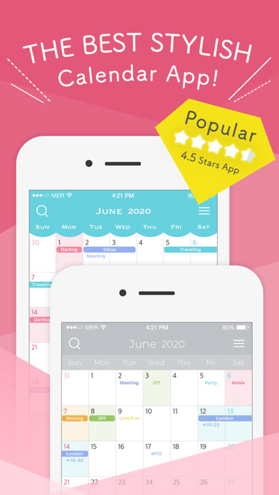 Emulate iPhone app ChouchouCalendar using MyAndroid