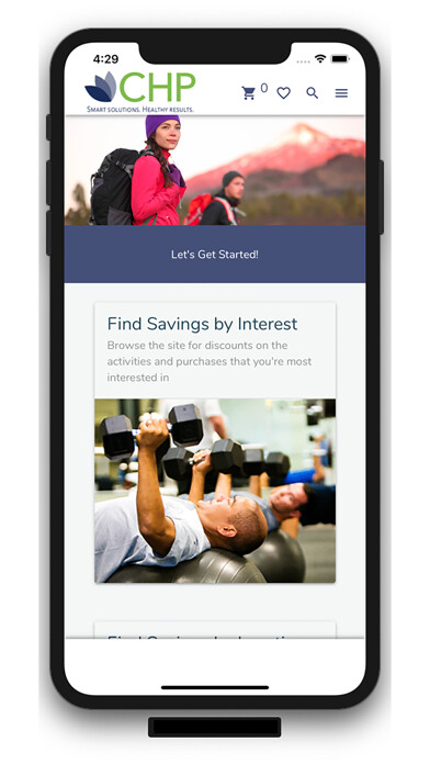 Emulate iPhone app CHP Active & Healthy Program using MyAndroid