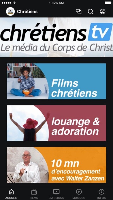 Emulate iPhone app CHRETIENS TV using MyAndroid Emulate iPhone app CHRETIENS TV using MyAndroid