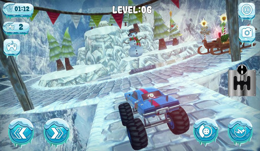 Run android online APK Chrismas Mountain Monster Truck Stunts from MyAndroid or emulate Chrismas Mountain Monster Truck Stunts using MyAndroid