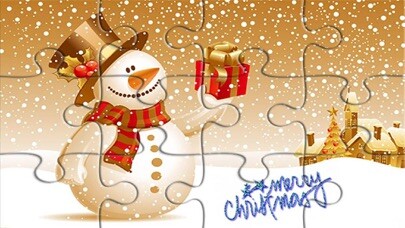 Emulate iPhone app Chrismas Party New Year jigsaw using MyAndroid