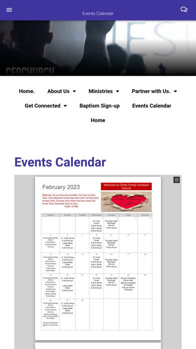 Emulate iPhone app Christ Family Outreach Church using MyAndroid Emulate iPhone app Christ Family Outreach Church using MyAndroid