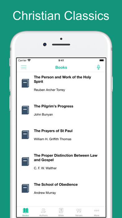 Emulate iPhone app Christian Classics Books using MyAndroid
