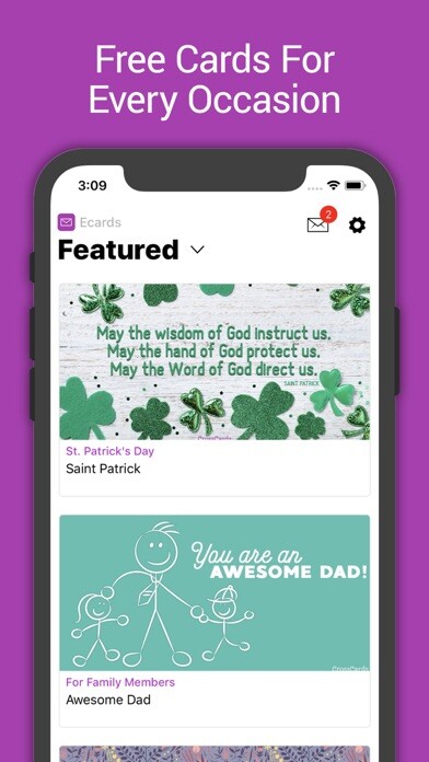 Emulate iPhone app Christian Ecards using MyAndroid