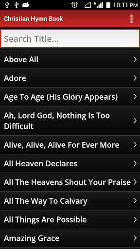 Run android online APK Christian Hymn Book from MyAndroid or emulate Christian Hymn Book using MyAndroid