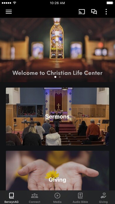Emulate iPhone app Christian Life Center (Berwyn) using MyAndroid Emulate iPhone app Christian Life Center (Berwyn) using MyAndroid
