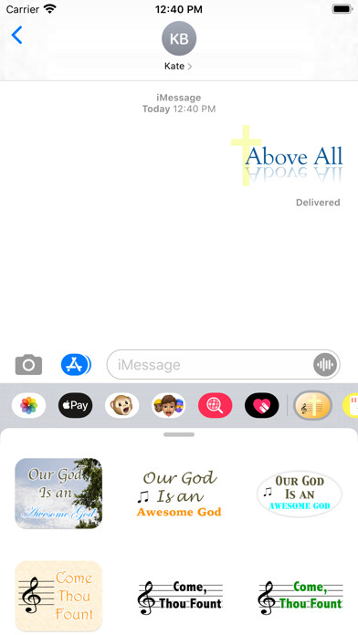 Emulate iPhone app Christian Music Stickers using MyAndroid Emulate iPhone app Christian Music Stickers using MyAndroid
