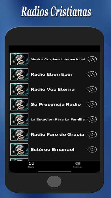 Emulate iPhone app Christian Radios Online using MyAndroid