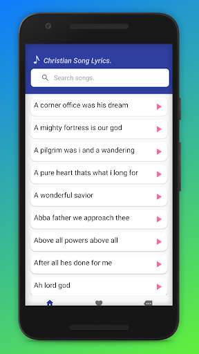 Run android online APK Christian Song lyrics (Hymns) from MyAndroid or emulate Christian Song lyrics (Hymns) using MyAndroid