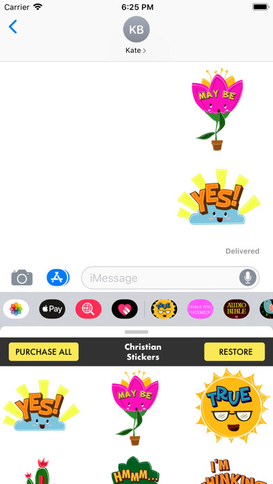 Emulate iPhone app Christian Stickers - Truth using MyAndroid Emulate iPhone app Christian Stickers - Truth using MyAndroid
