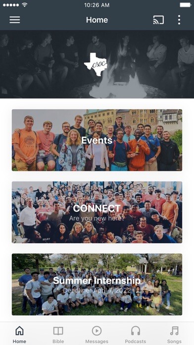 Emulate iPhone app Christian Students on Campus using MyAndroid