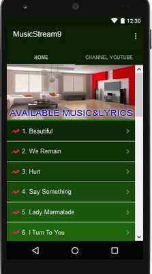 Emulate Android APK Christina Aguilera MusicLyric