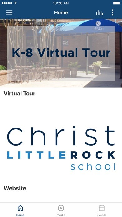 Emulate iPhone app Christ LR School using MyAndroid