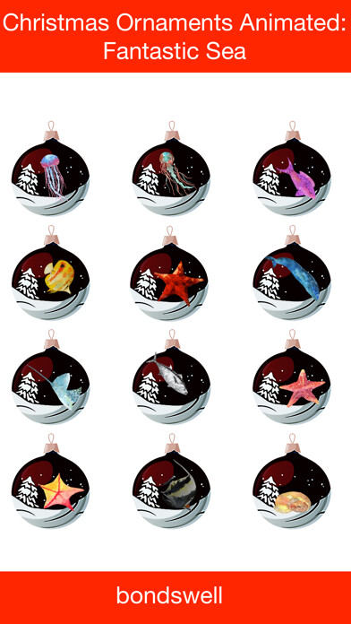 Emulate iPhone app Christmas Animated - Fish using MyAndroid