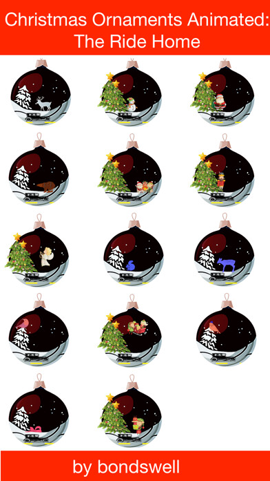 Emulate iPhone app Christmas Animated - Ride Home using MyAndroid