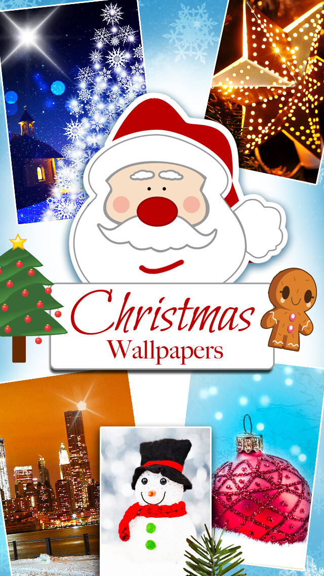 Emulate iPhone app Christmas Backgrounds and Holiday Wallpapers - Festive Motifs using MyAndroid