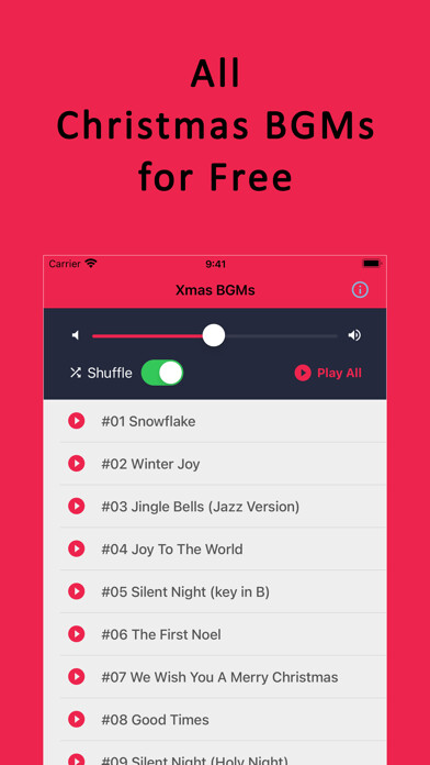 Emulate iPhone app Christmas BGMs using MyAndroid Emulate iPhone app Christmas BGMs using MyAndroid
