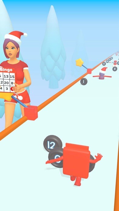 Emulate iPhone app Christmas Bingo 3D using MyAndroid