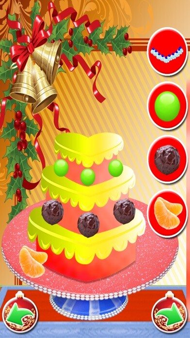 Emulate iPhone app Christmas Cake Maker Salon Cooking Game using MyAndroid