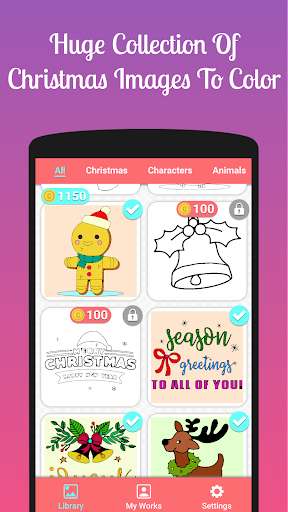 Run android online APK Christmas Coloring Art Book from MyAndroid or emulate Christmas Coloring Art Book using MyAndroid