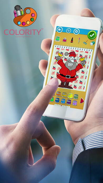 Emulate iPhone app Christmas Coloring Pages Book using MyAndroid Emulate iPhone app Christmas Coloring Pages Book using MyAndroid