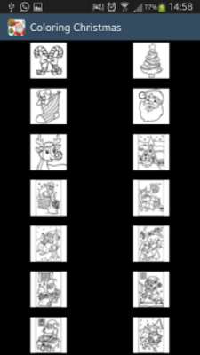 Emulate Android APK Christmas Coloring pages game