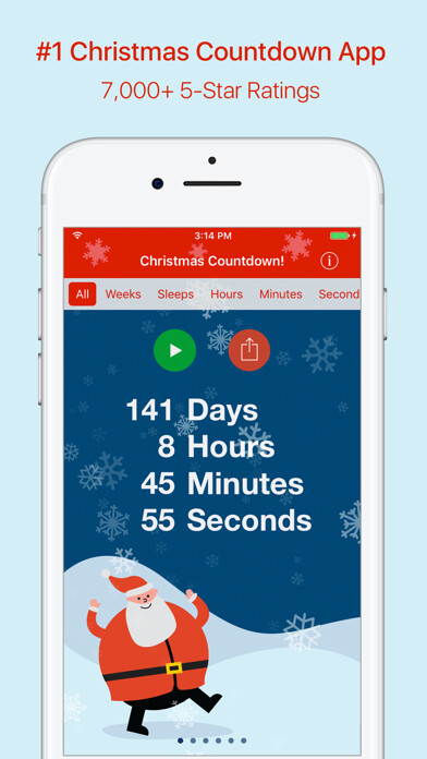 Emulate iPhone app Christmas Countdown! using MyAndroid Emulate iPhone app Christmas Countdown! using MyAndroid