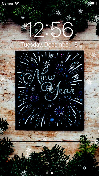 Emulate iPhone app Christmas Countdown wallpaper. using MyAndroid